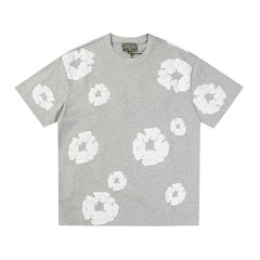 Denim Tears Cotton Wreath Heather Grey Unisex Short Sleeve T Shirt