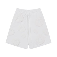 Denim Tears Cotton Wreath White Unisex Sweat Shorts
