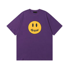 Drew House Mascot Smiley Tee, Deep Purple