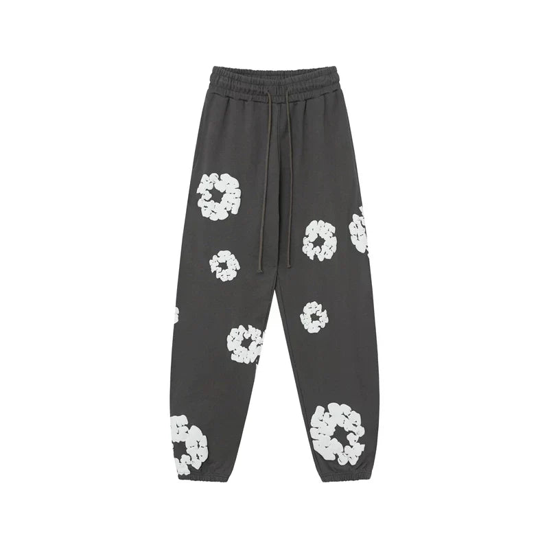 Denim Tears Kapok Foam Print Jogger Pants Dark Grey Streetwear Trousers