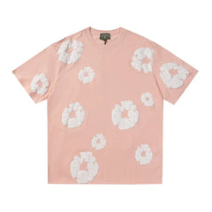 Denim Tears Cotton Wreath Pink Unisex Short Sleeve T Shirt