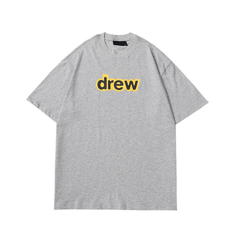 Drew House Classic Logo Tee, Heather Grey